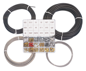 Kit de cable interior con fundas protectoras y terminales metálicas para motocicleta