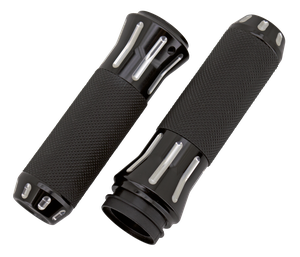 Conjunto de puños Cobra negro para manillar de motocicleta