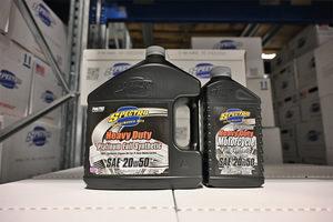 Botella de aceite de motor Platinum sintético SAE 20W50 100% Spectro