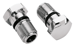 Par de tapones metálicos para barra de horquilla de motocicleta de 35 mm de diámetro