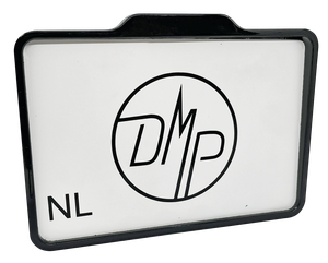 Porta matrícula trasero con luz LED blanca integrada para motocicleta custom