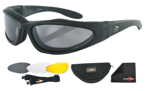 Gafas convertibles Bobster modelo Low Rider II en color negro