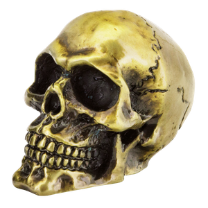 Calaveras genuinas de la marca Zodiac, detalle del diseño metálico