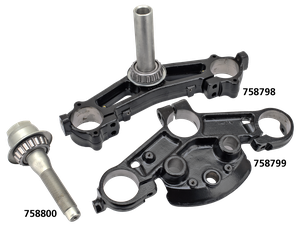 Tija de dirección estilo OEM de 49mm para Harley-Davidson Touring 2014+