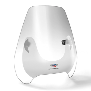 Pantalla deflector National Cycle instalada en motocicleta