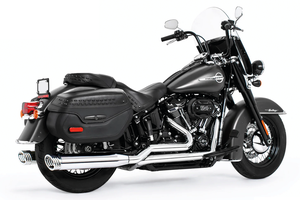 Escape Racing True Duals instalado en motocicleta Harley-Davidson