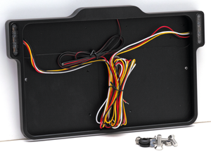Porta matrícula trasero con luces LED integradas para motocicleta