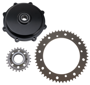 Kit de conversión de transmisión por correa para Harley Touring con poleas y tensor