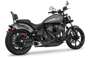 Escape tipo slash cut 2 en 1 negro para Indian PowerPlus y Thunderstroke