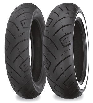 Neumático Shinko SR777R negro con dibujo de banda de rodadura