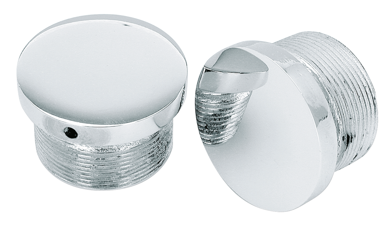 Par de tapones retén para barra de horquilla fabricados en acero inoxidable