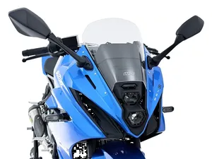 Cúpula deportiva negra para Suzuki GSX-8R vista frontal