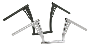 Manillar Ape Hanger Tomahawk negro de 1 pulgada de diámetro