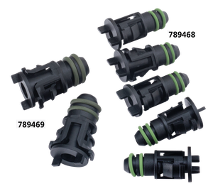 Par de retenedores de línea de aceite para motor Twin Cam en motocicleta Softail