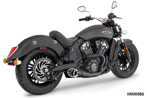 Escape Shorty 2-1 instalado en Indian Scout