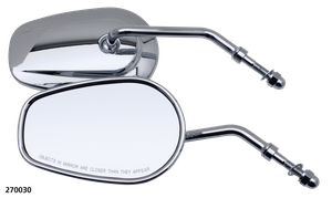 Par de espejos retrovisores cónicos estilo stock para Harley-Davidson modelo 2003 en adelante