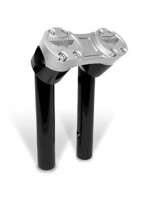 Elevador de manillar estilo Clubstyle con tirantes pullback de 20mm en color negro