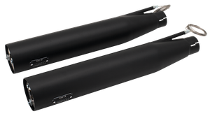 Sistema de escape 2 en 2 ajustable MCJ instalado en motocicleta Harley-Davidson Dyna
