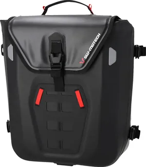 Alforja impermeable SysBag negra con cierre hermético