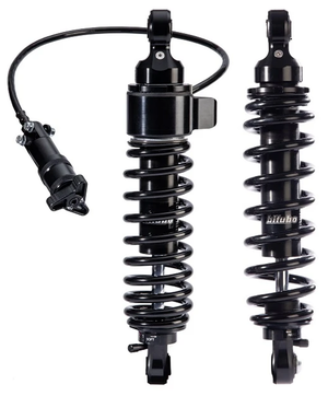 Amortiguadores traseros bitubo ajustables remotos para Harley Touring