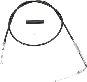 Cable de acelerador y ralentí con funda de vinilo negro para motocicleta