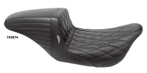 Asiento trasero Le Pera Kickflip negro para Harley-Davidson Touring