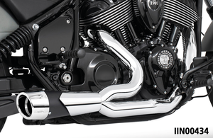 Escape doble Combat fluted negro para Indian PowerPlus y Thunderstroke