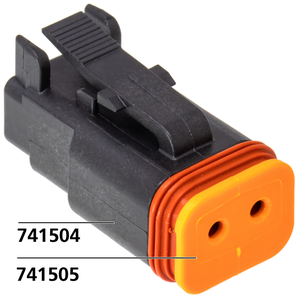 Conjunto de conectores eléctricos tipo Deutsch para cableado de moto