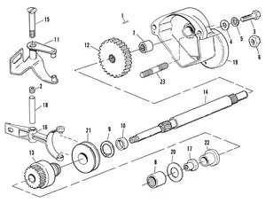 Conjunto de piezas metálicas para tapa de arranque de motocicleta Harley-Davidson