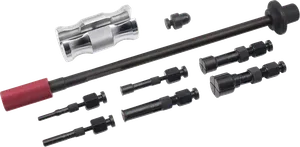 Kit extractor de rodamientos universal con placas de extracción intercambiables