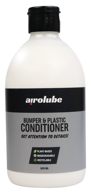 Parachoques Airolube negro con acondicionador de plástico para depósito de gasolina