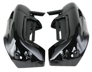 Carenado bajo negro con compartimento guantera integrado para motocicleta Harley-Davidson