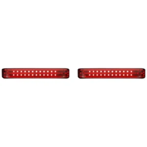 Luces de alforja ProBEAM LED Sequential BAGZ montadas en alforja negra