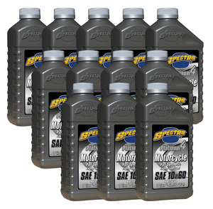 Frasco de aceite Spectro Platinum 4 sintético completo SAE 10W-60 para motos