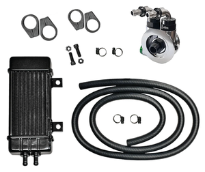 Sistema de radiador Wideline de Jagg instalado en motocicleta