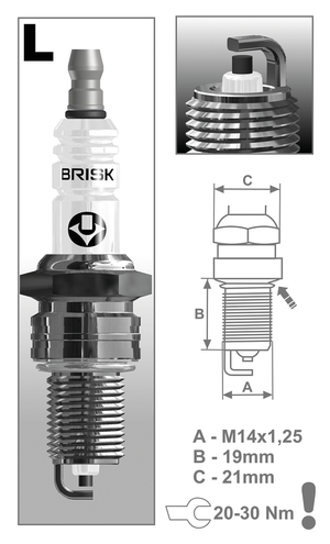 Bujías Brisk para motocicleta, recambio de encendido