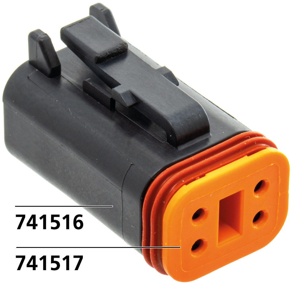 Conjunto de conectores eléctricos hembra y macho tipo Deutsch para cableado