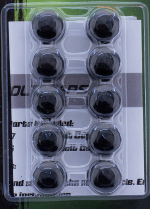 Tapones de tornillos Ciro color negro mate para Harley-Davidson