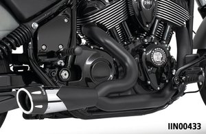 Escape 2 en 1 Combat Fluted instalado en Indian PowerPlus Thunderstroke