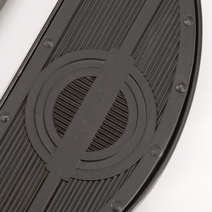 Plataformas piloto de media luna cromadas para motocicleta Big Twin