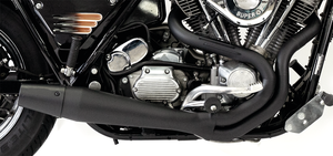 Sistema de escape 2 en 1 RedThunder instalado en motocicleta