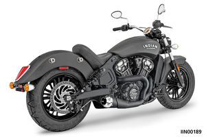 Escape Shorty 2-1 instalado en Indian Scout