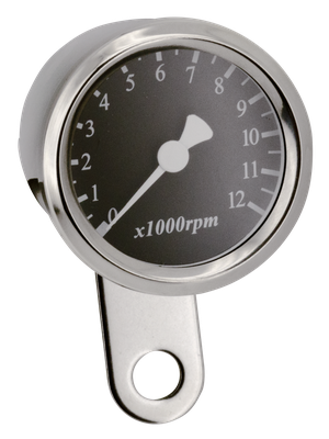 Mini tacómetro Petit de 48mm con esfera circular y carcasa metálica