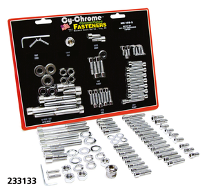 Kit de tornillos cromados para transmisión de motocicleta