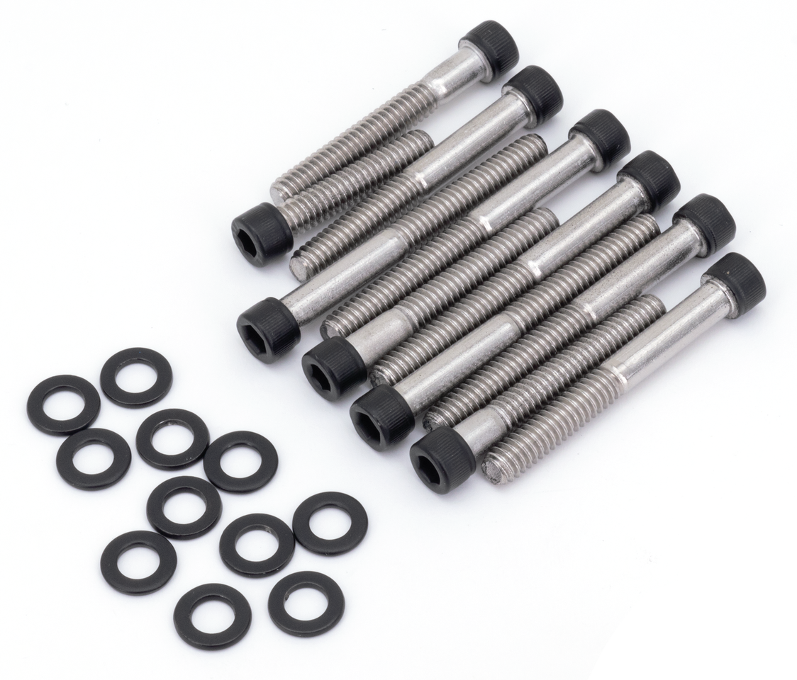 Kit de tornillos de tapa de levas en acero inoxidable negro para Harley-Davidson Sportster