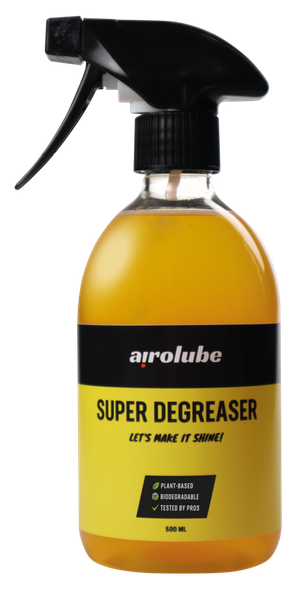 Botella de desengrasante AiroLube para motocicletas