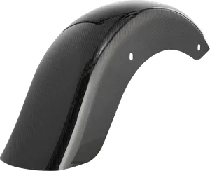 Guardabarros trasero Custom Lighting de fibra de carbono negro mate
