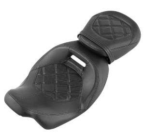 Asiento C.C. Rider de dos piezas para uso doble en motocicleta Touring