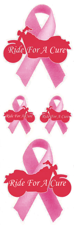 DISEÑOS Y PEGATINAS PARA DEPOSITOS "BIKE TATTOOS" DE LETHAL THREAT - Ride for a Cure 3"x10" — B-stock