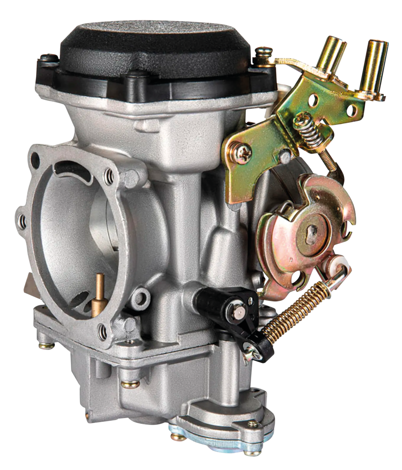 Carburador APM réplica Keihin CV40 negro con conexiones de admisión